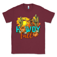 Burgundy Howdy Fall Classic Tee - texasbilliewilder