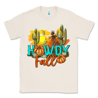 Natural Howdy Fall Classic Tee - texasbilliewilder