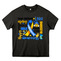 Asphalt down syndrome awareness typography Heavy Core Tee - Artiststas