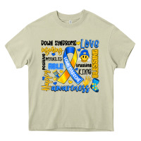 Mossy down syndrome awareness typography Heavy Core Tee - Artiststas