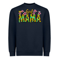 Navy Girl Mama Heavyweight Sweatshirt - CowhideDigitalArt