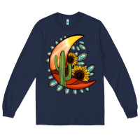 Navy Desert Moon Long Sleeve Tee - Jasminsmagicworld