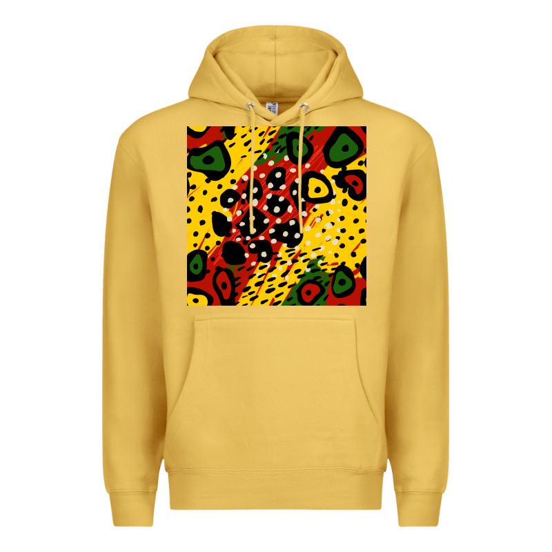 African Colors Pattern Premium Hoodie by BundleAndBundleShop | Teevron