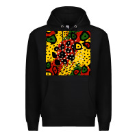 Black african colors pattern Premium Hoodie - BundleAndBundleShop
