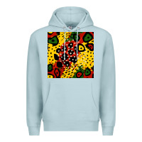 Blue Mist african colors pattern Premium Hoodie - BundleAndBundleShop
