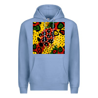 Colony Blue african colors pattern Premium Hoodie - BundleAndBundleShop