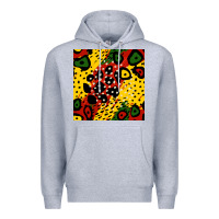 Heather Grey african colors pattern Premium Hoodie - BundleAndBundleShop