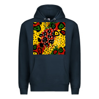 Navy african colors pattern Premium Hoodie - BundleAndBundleShop