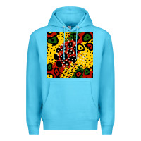 Ocean Blue african colors pattern Premium Hoodie - BundleAndBundleShop