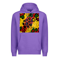 Purple african colors pattern Premium Hoodie - BundleAndBundleShop