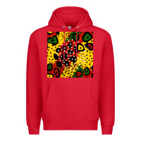 Red african colors pattern Premium Hoodie - BundleAndBundleShop