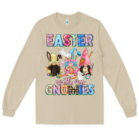 Mushroom Easter with my gnomies  Easter Day Long Sleeve Tee - CowGirlArtShop