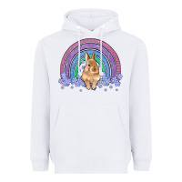 White bunny rainbow Heavyweight Hoodie - Artiststas