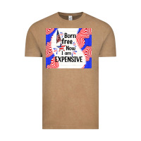 Vintage Coffee born free now i am expensive Vintage Tee - TumblerDesignByShophia