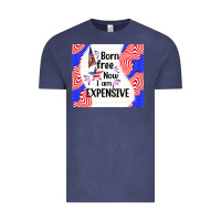 Vintage Denim born free now i am expensive Vintage Tee - TumblerDesignByShophia