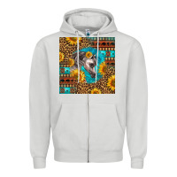 Dove Grey arabian horse Zipper Hoodie - LillyAllenDesigns