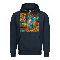 Navy arabian horse Zipper Hoodie - LillyAllenDesigns