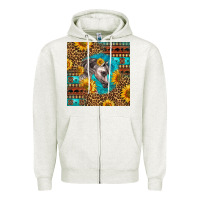 Oatmeal Heather arabian horse Zipper Hoodie - LillyAllenDesigns
