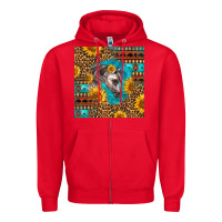 Red arabian horse Zipper Hoodie - LillyAllenDesigns