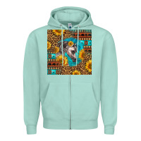 Seafoam arabian horse Zipper Hoodie - LillyAllenDesigns