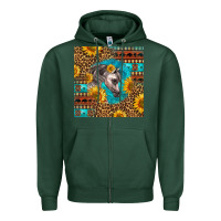 Sports Green arabian horse Zipper Hoodie - LillyAllenDesigns