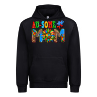 Black ausome autism mom Urban Hoodie - AdoDesignShop