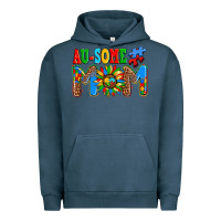 Pigment Midnight Navy ausome autism mom Urban Hoodie - AdoDesignShop