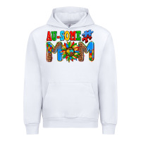 White ausome autism mom Urban Hoodie - AdoDesignShop