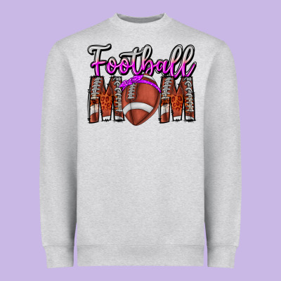 Football Mom Heavyweight Sweatshirt Designed By Cowhidedigitalart