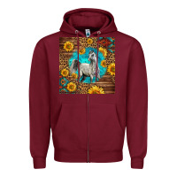 Burgundy arabian horse Zipper Hoodie - LillyAllenDesigns