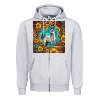 Heather Grey arabian horse Zipper Hoodie - LillyAllenDesigns