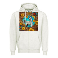 Oatmeal Heather arabian horse Zipper Hoodie - LillyAllenDesigns
