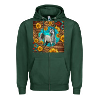 Sports Green arabian horse Zipper Hoodie - LillyAllenDesigns