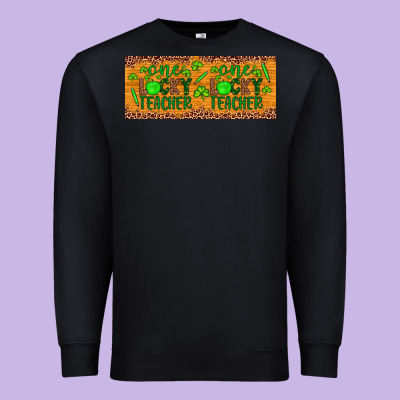 Western St. Patrick's Day One Lucky Teacher Premium Sweatshirt Designed By Artiststas