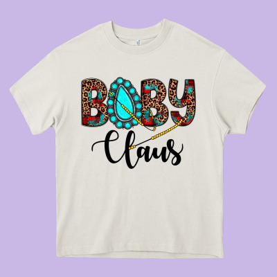 Baby Claus Heavy Core Tee Designed By Jahusdesignshop