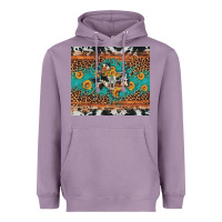 Lavender bull skull texas map sunflower leopard cowhide Heavyweight Hoodie - Artiststas