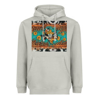 Moon Dust bull skull texas map sunflower leopard cowhide Heavyweight Hoodie - Artiststas