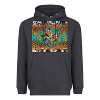 Smoke bull skull texas map sunflower leopard cowhide Heavyweight Hoodie - Artiststas