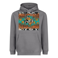 Storm bull skull texas map sunflower leopard cowhide Heavyweight Hoodie - Artiststas