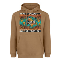 Toasted Coconut bull skull texas map sunflower leopard cowhide Heavyweight Hoodie - Artiststas