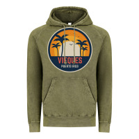 Vintage Olive Vieques Puerto Rico Vintage Hoodie - minhPixels