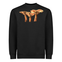 Black Lactarius Rufus Mushroom Illustrations Heavyweight Sweatshirt - LillyAllenDesigns