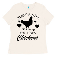 Bone Just A Girl Who Love Chickens Ladies Tee - Bettercallsaul