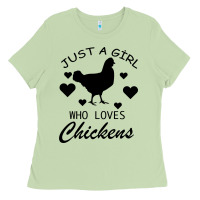 Matcha Just A Girl Who Love Chickens Ladies Tee - Bettercallsaul