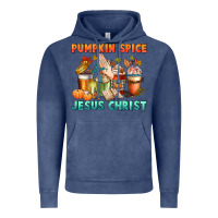 Vintage Denim pumpkin spice and jesus christ Vintage Hoodie - CowGirlArtShop