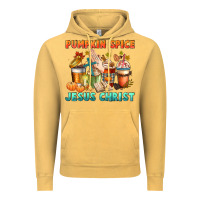 Vintage Mustard pumpkin spice and jesus christ Vintage Hoodie - CowGirlArtShop