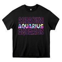Black aquarius Heavy Core Tee - Artiststas