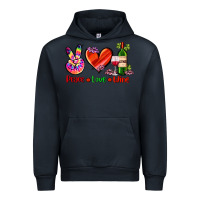 Navy peace love wine Urban Hoodie - AdoDesignShop