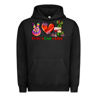 Pigment Black peace love wine Urban Hoodie - AdoDesignShop