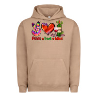 Pigment Burro peace love wine Urban Hoodie - AdoDesignShop